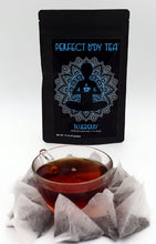 Load image into Gallery viewer, Our “Blueberry Tea” will enhance your bliss while you enjoy the intoxicating aroma and sprightly full flavor of the tiny wild blueberry. This tea is excellent served either hot or cold.  When serving as an iced tea add a pinch of sugar to brighten blueberry flavor.  Packaged with (10) 2 gram single serve biodegradable tea bags, perfect for making a single cup of tea. 
